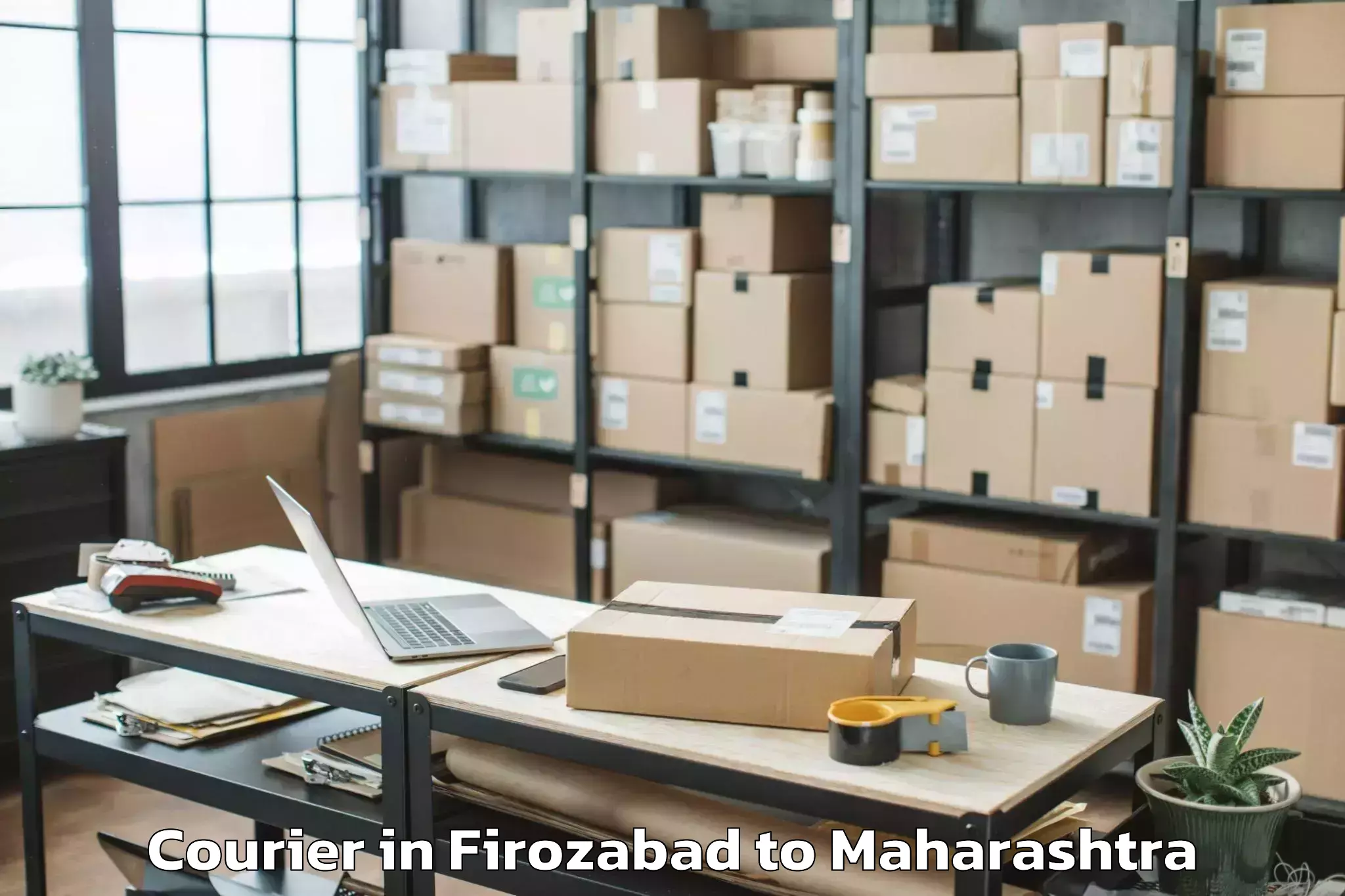 Professional Firozabad to Korpana Courier